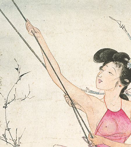 塔河-胡也佛的仕女画和最知名的金瓶梅秘戏图